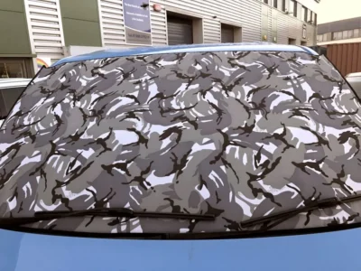Camo camper screen cover Camper