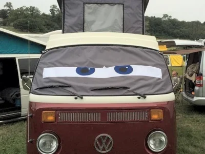 Rainbow screens Camper