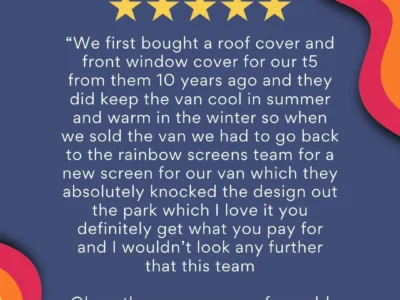 Van screen covers Camper